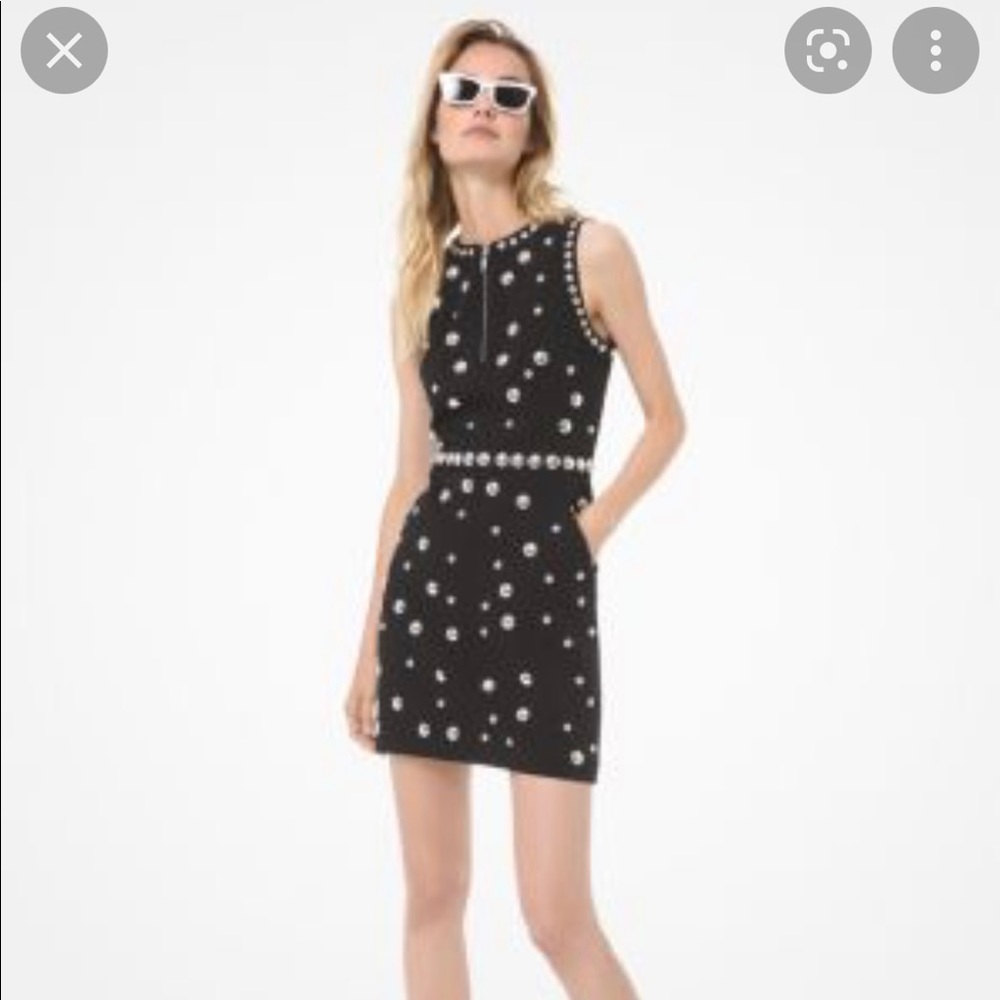 Michael Kors BLack Studded Sheath Dress